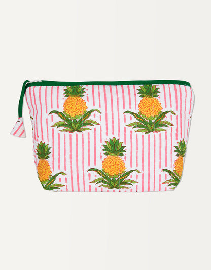 Pink City Prints Candy Pineapple Makeup Pouch