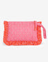 Pink City Prints Candy Ruffle Pouch