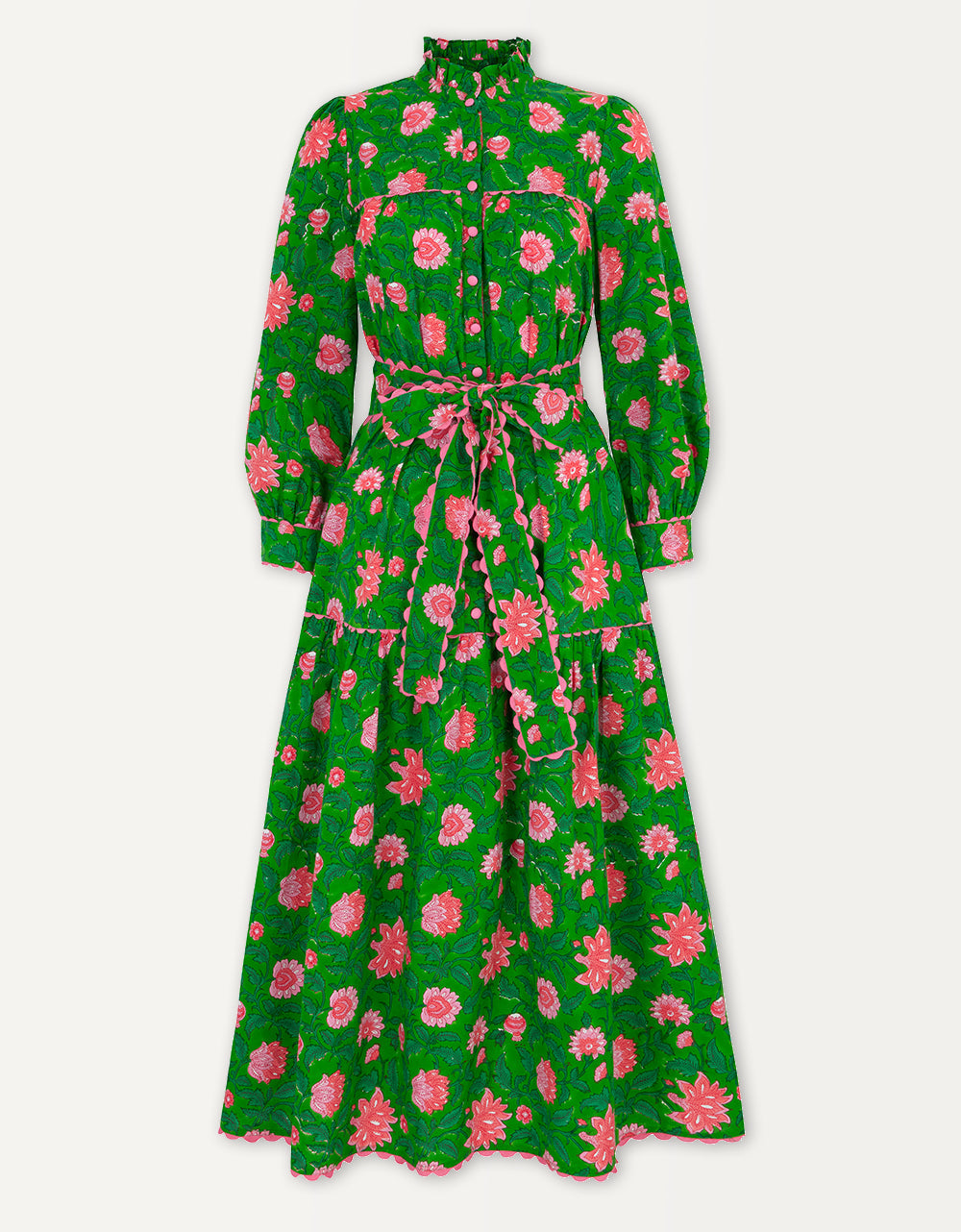 Pink City Prints Emerald Jungle Margot Dress