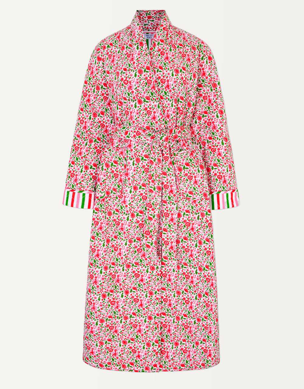 Pink City Prints Festive Ditsy Dressing Gown