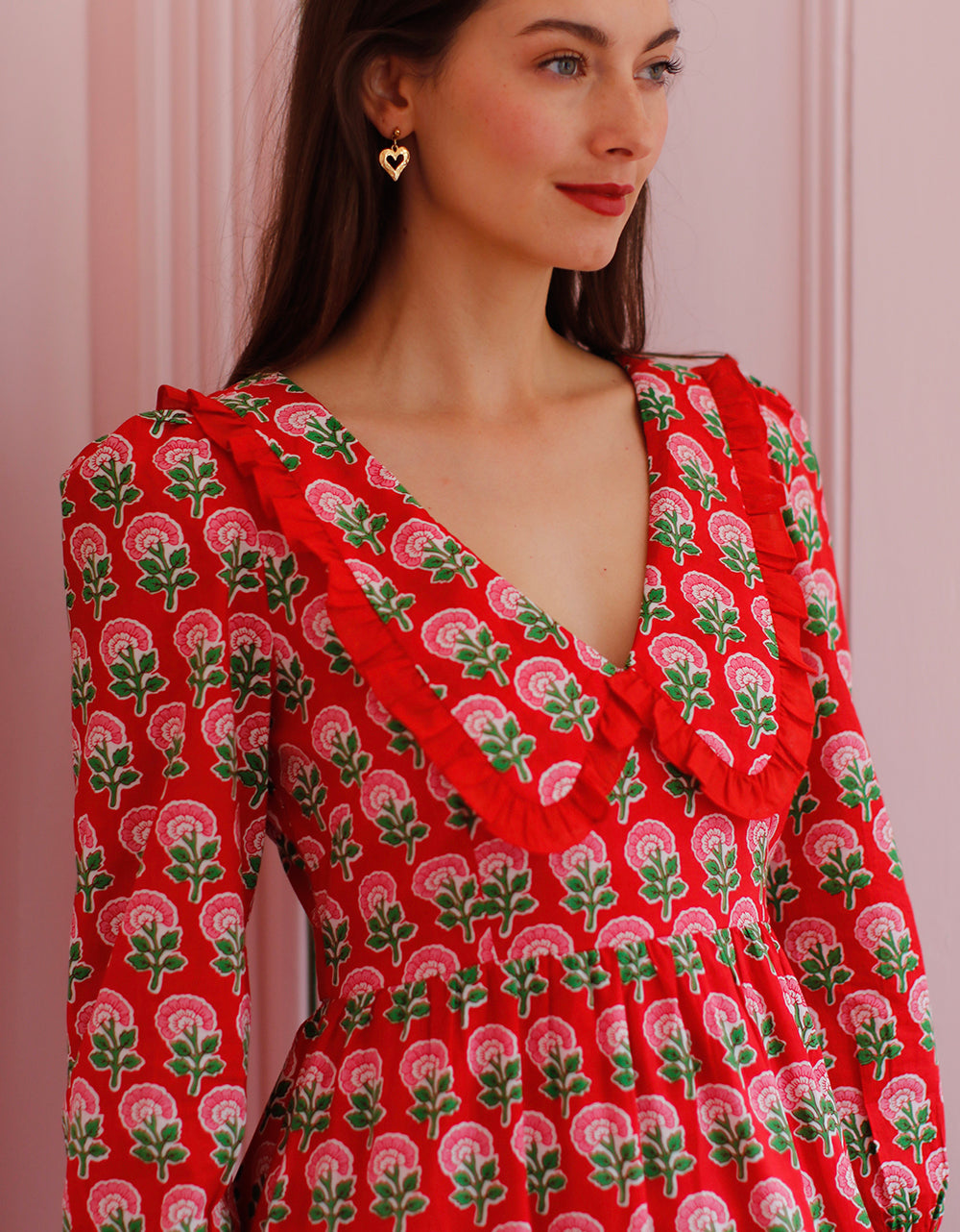 Pink City Prints Festive Marigold Esme Dress