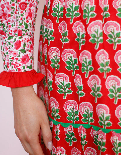 Pink City Prints Festive Marigold Lucia Skirt