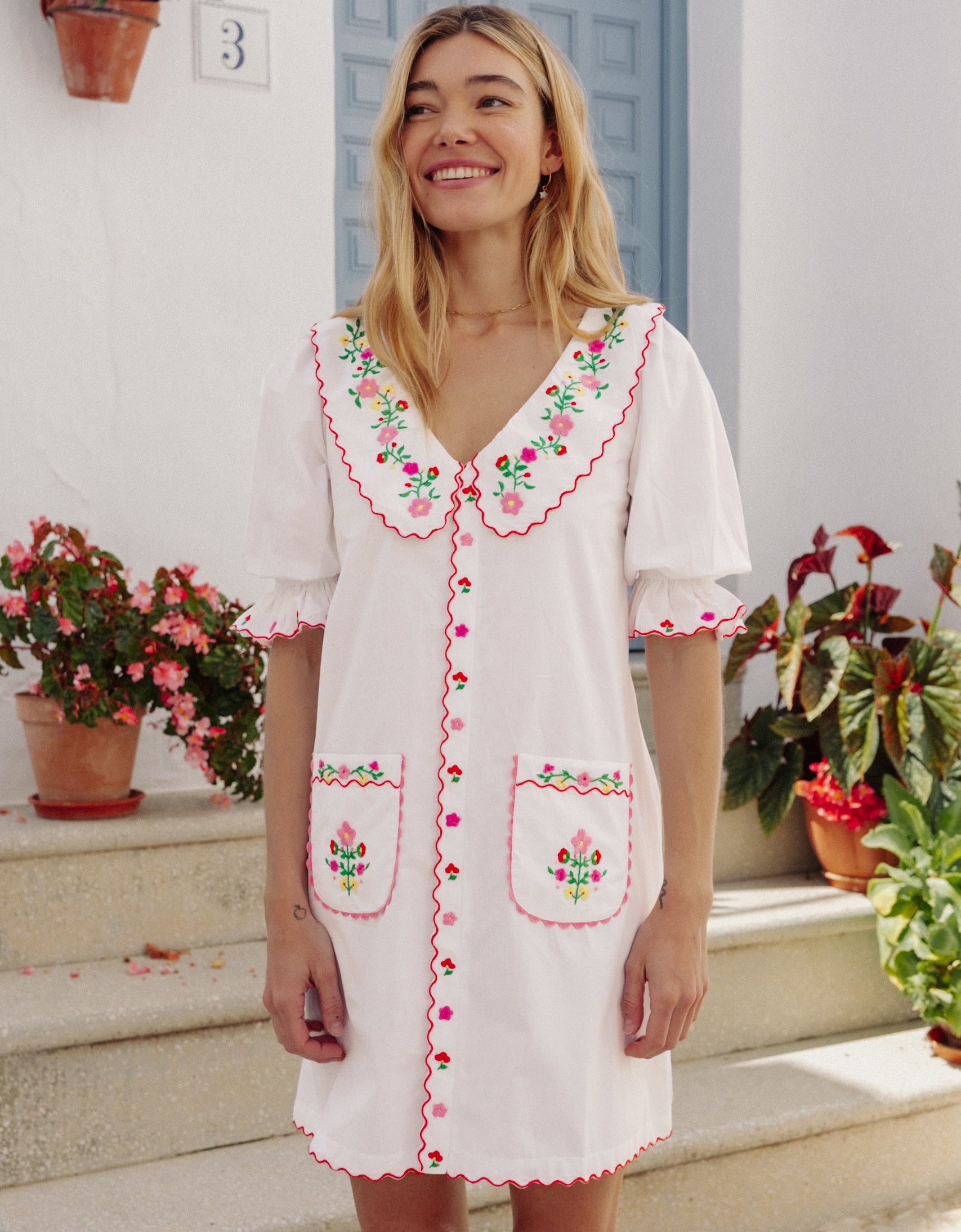 Pink City Prints Folk Embroidery Ava Mini