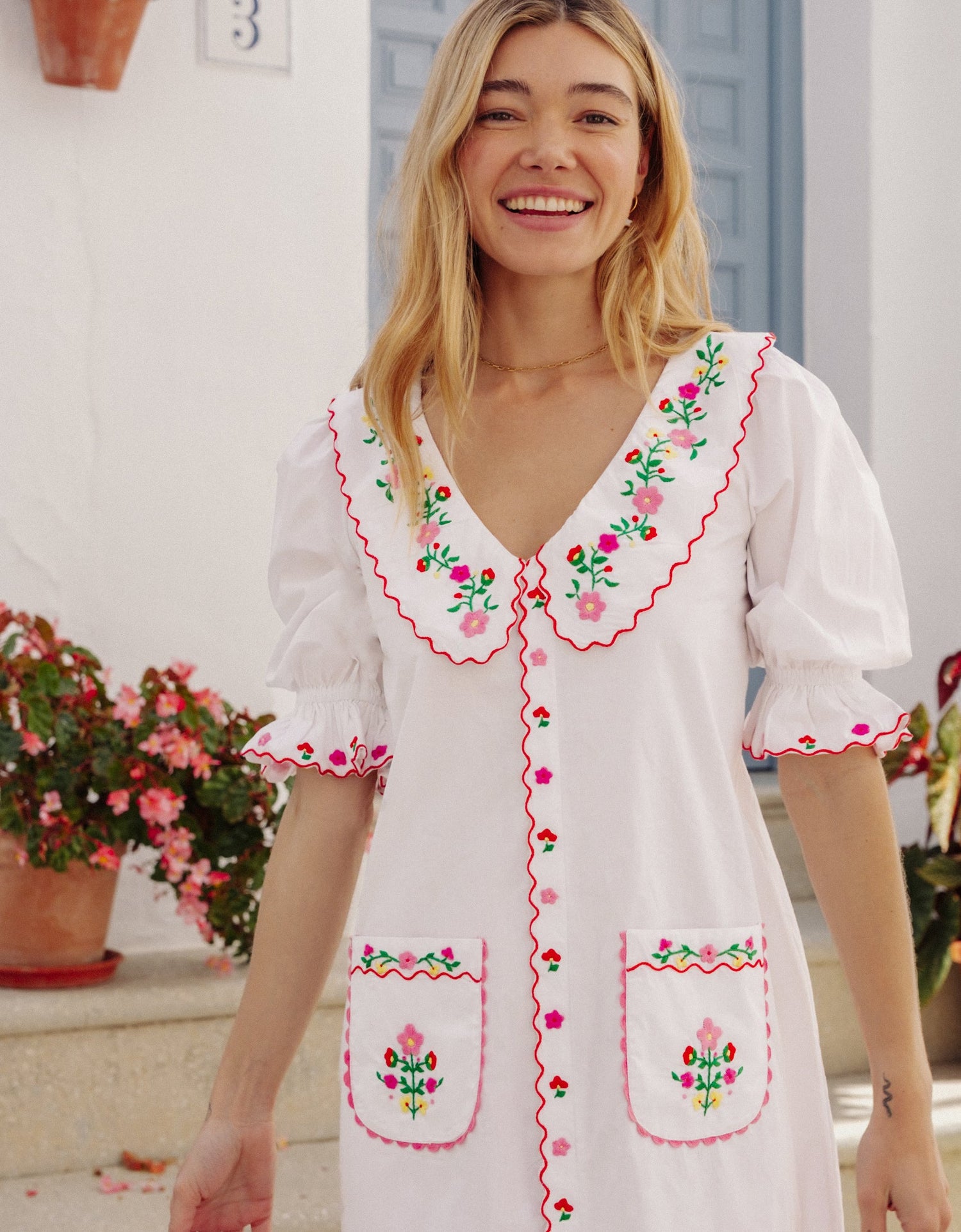 Pink City Prints Folk Embroidery Ava Mini