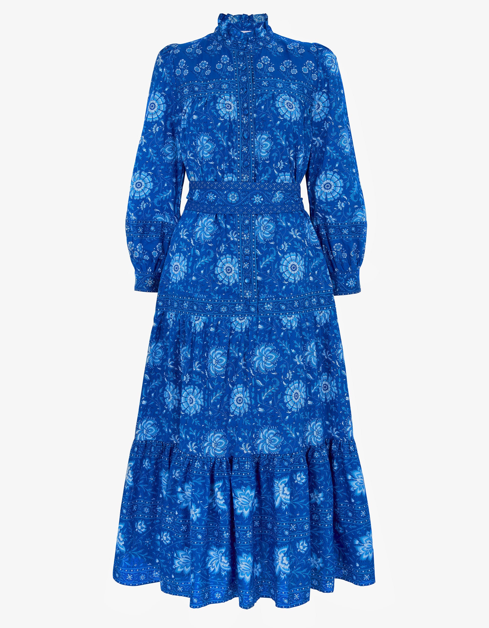 Pink City Prints Indigo Forest Margot Dress