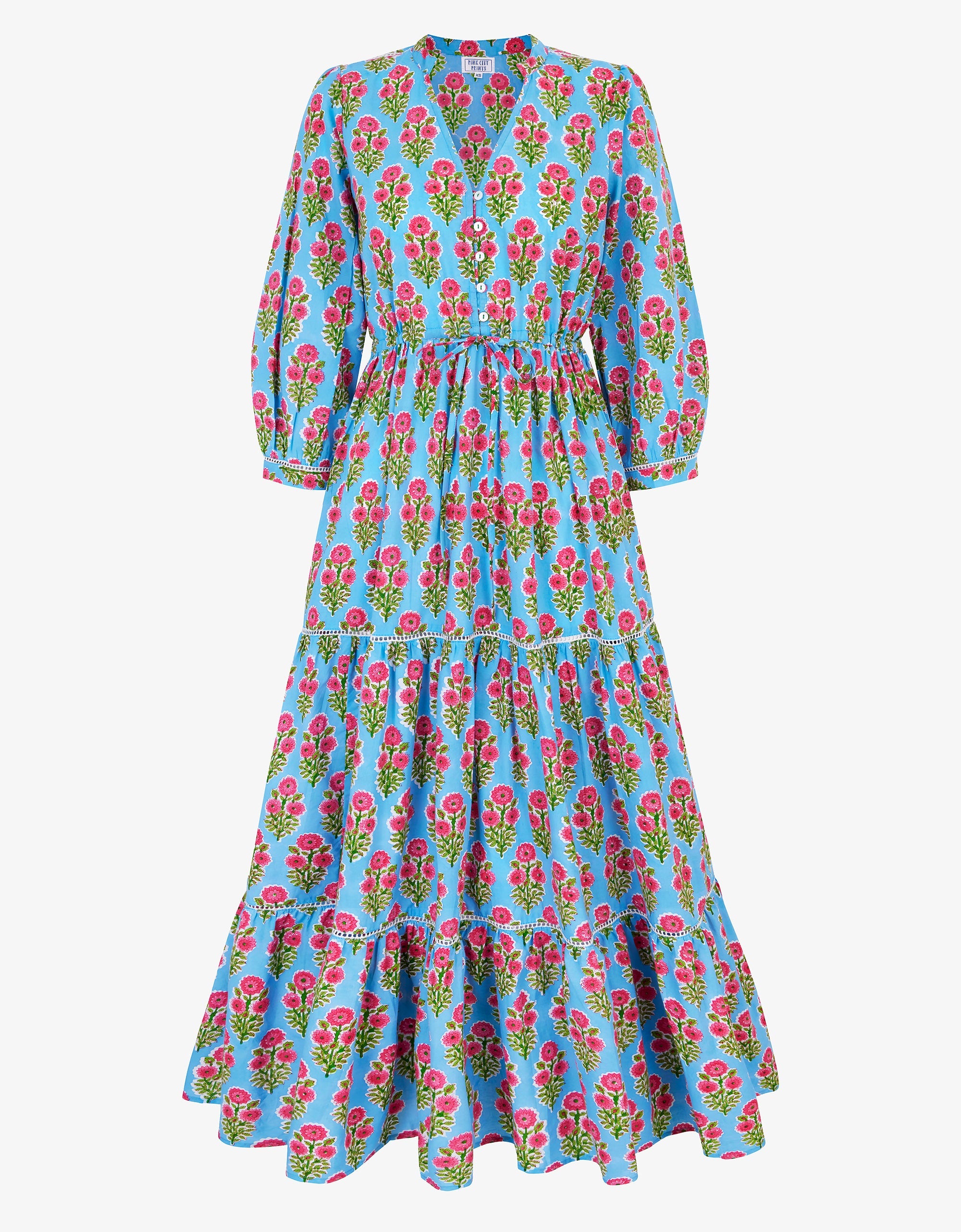 Pink City Prints Island Buta Maria Dress