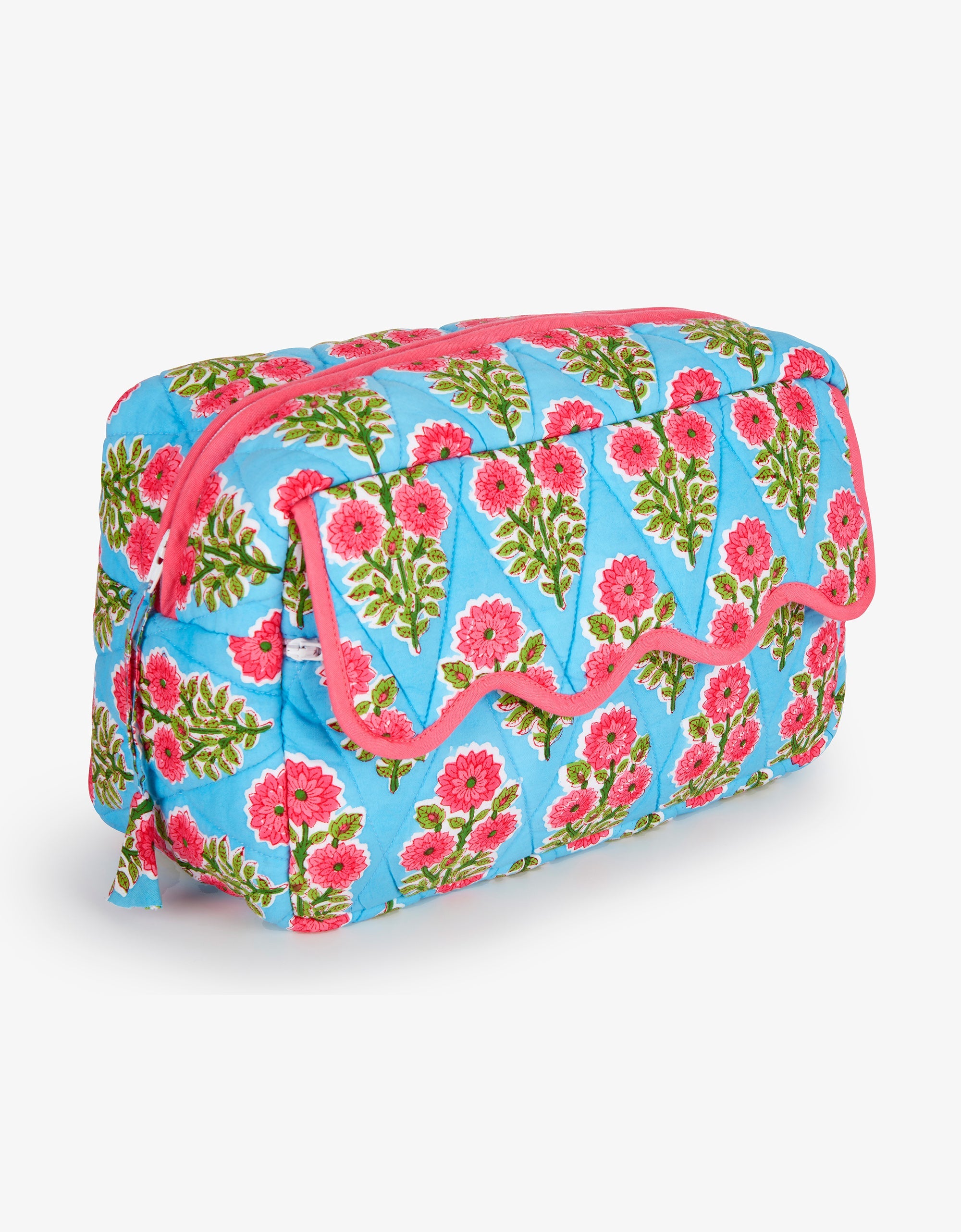 Pink City Prints Island Buta Scallop Washbag