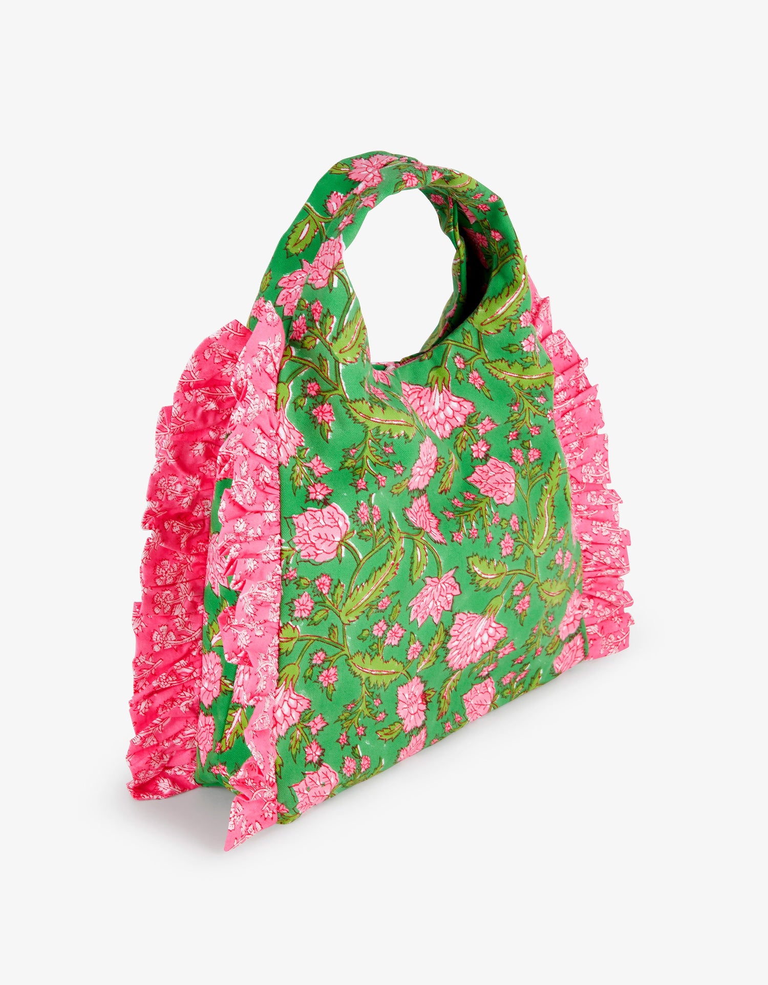 Pink City Prints Jungle Mini Ruffle Tote