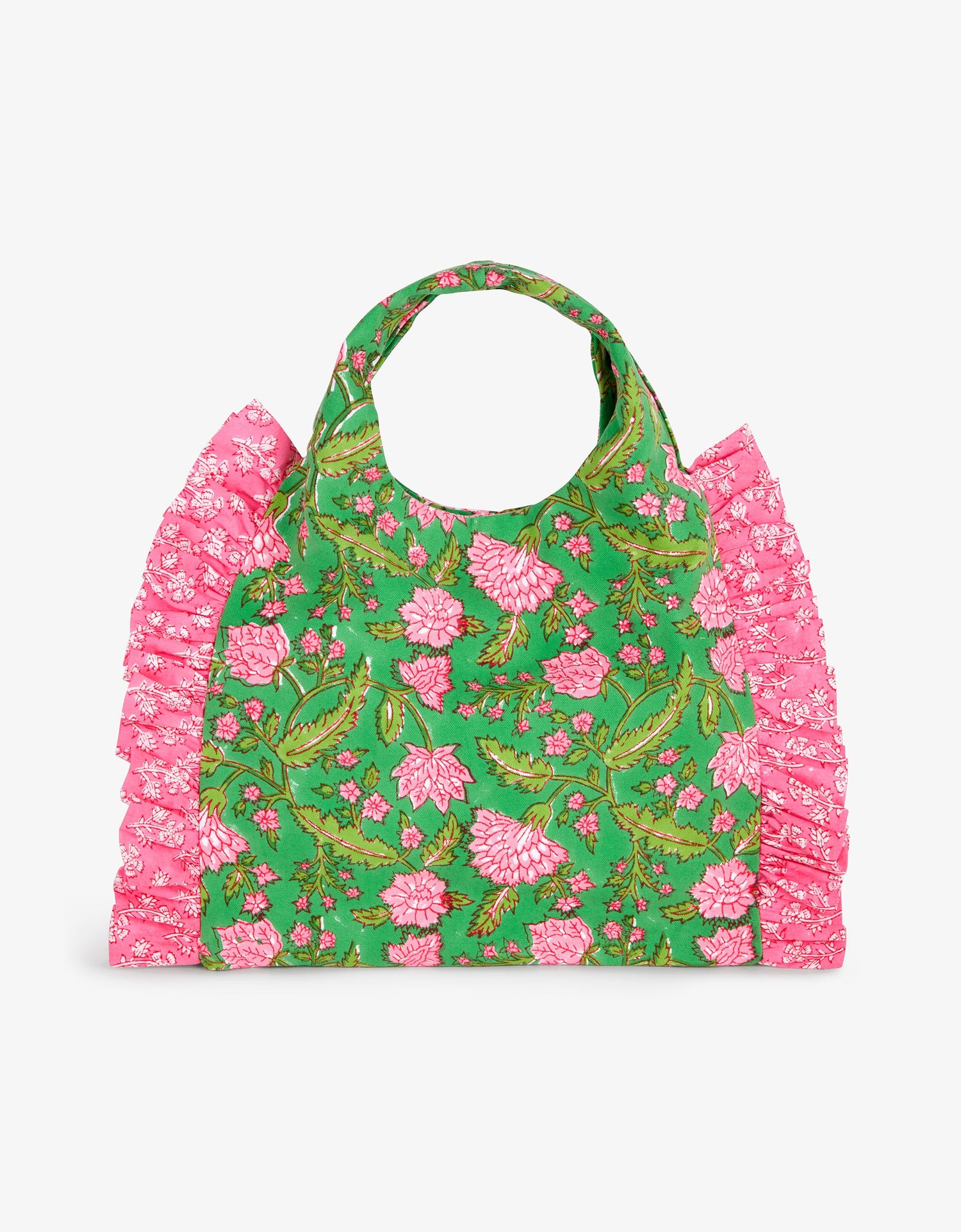 Pink City Prints Jungle Mini Ruffle Tote