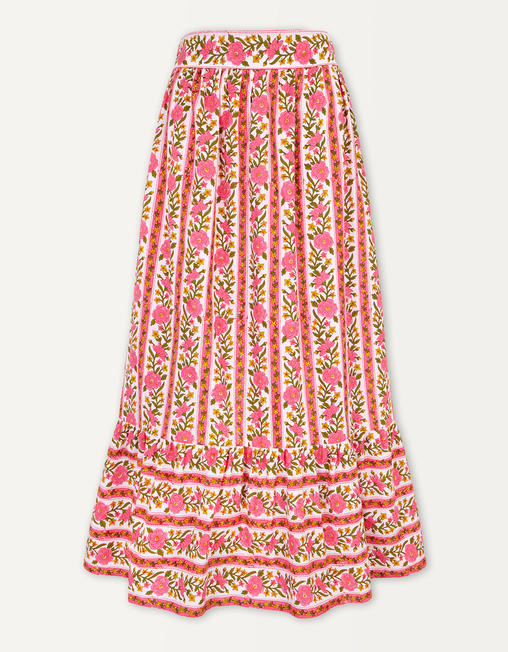 Pink City Prints Lime Border Mabel Skirt