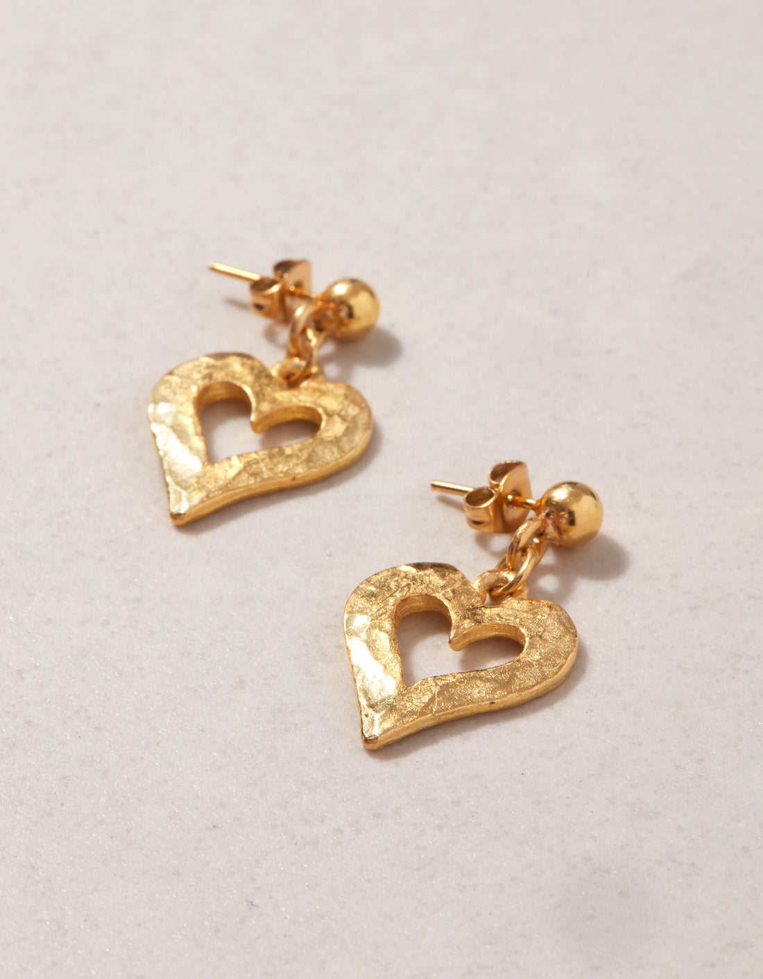 Pink City Prints Love Heart Earrings