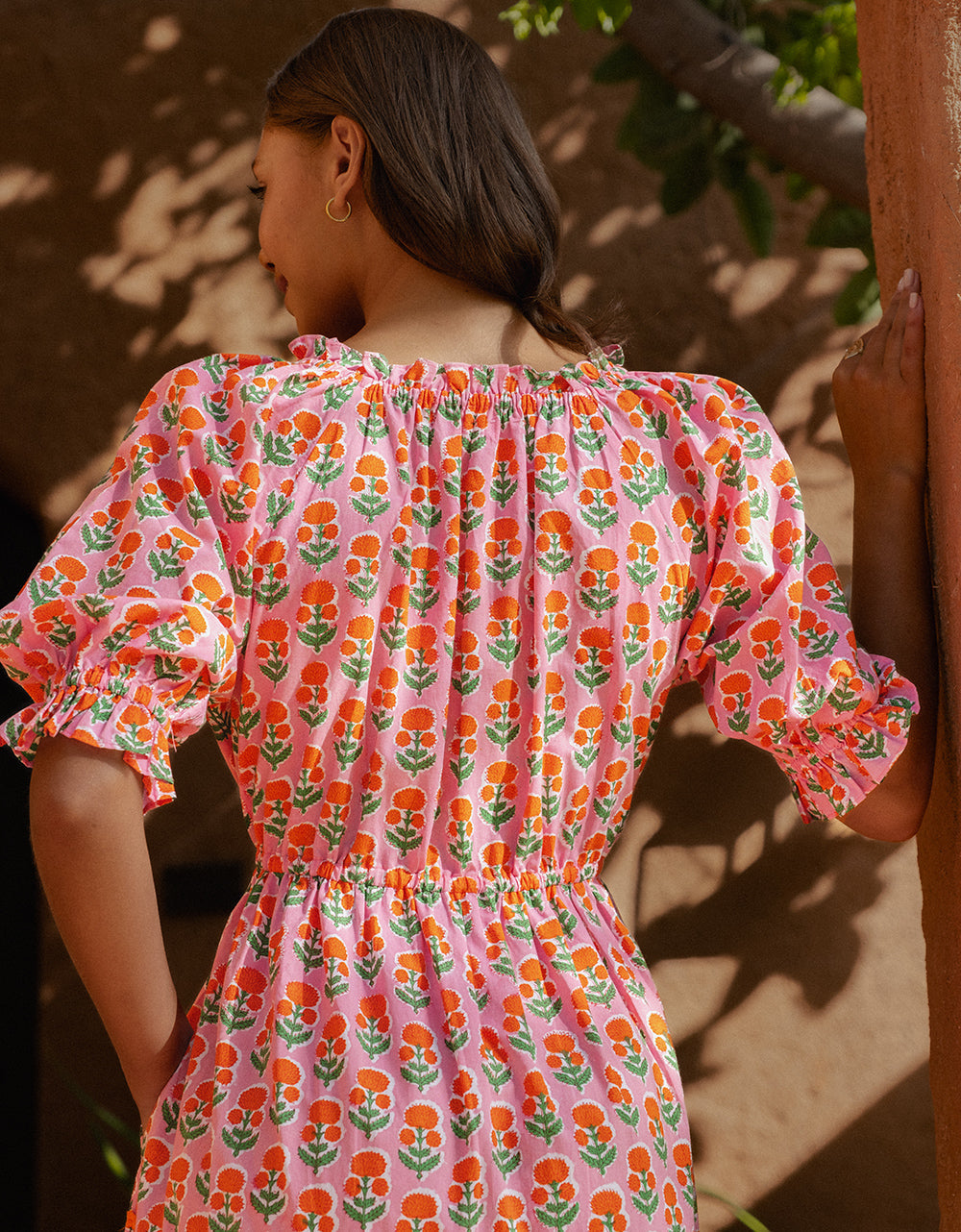 Pink City Prints Marigold Buta Calypso Dress