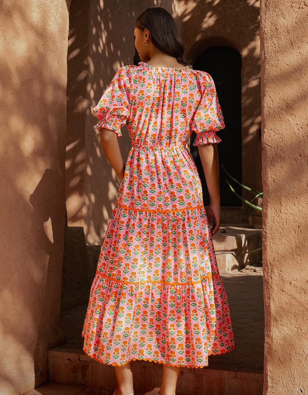 Pink City Prints Marigold Buta Calypso Dress