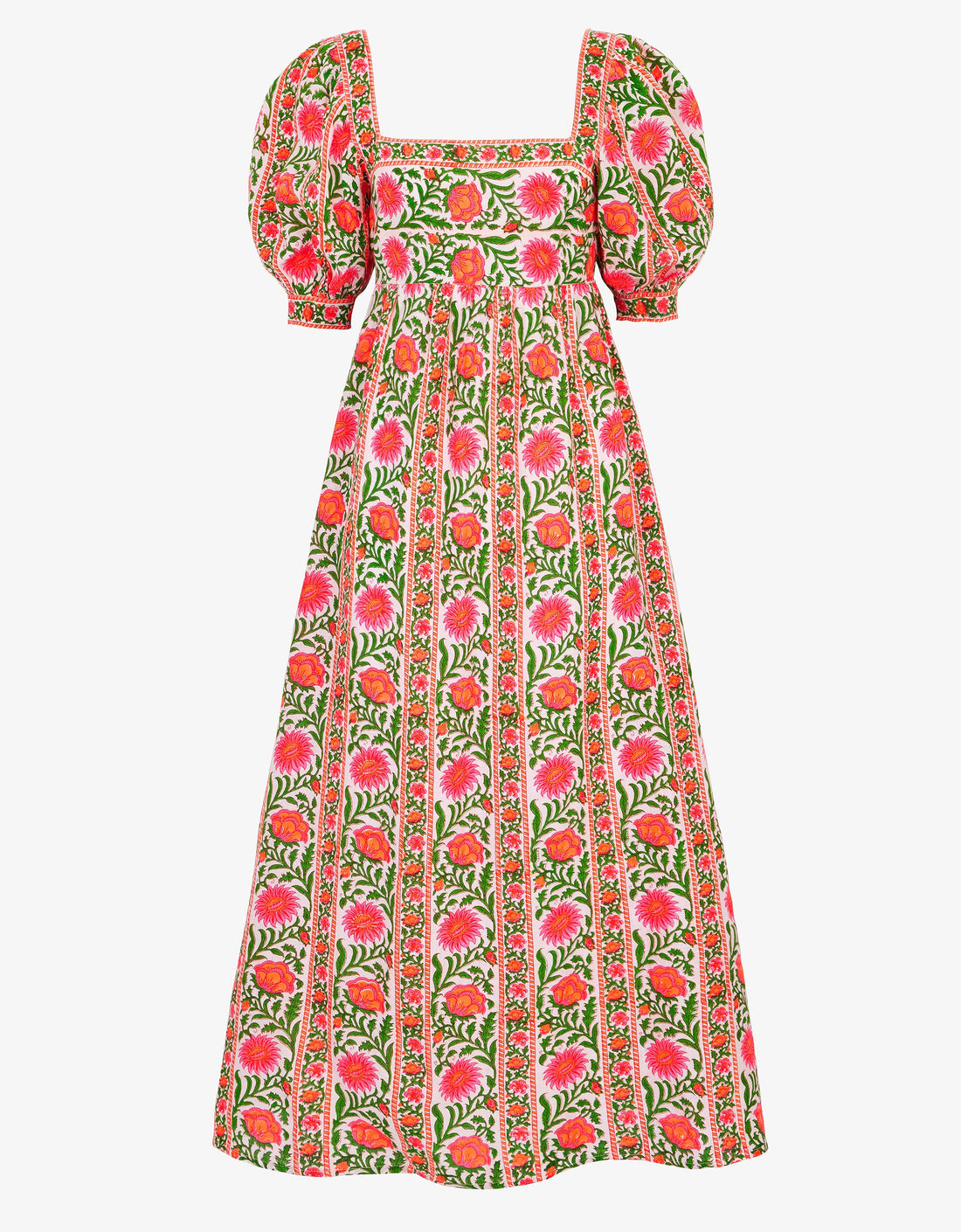 Pink City Prints Neon Border Elizabeth Dress