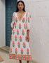 Pink City Prints Neon Botanical Pushkar Dress