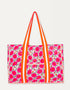 Pink City Prints Neon Poppy Canvas Tote