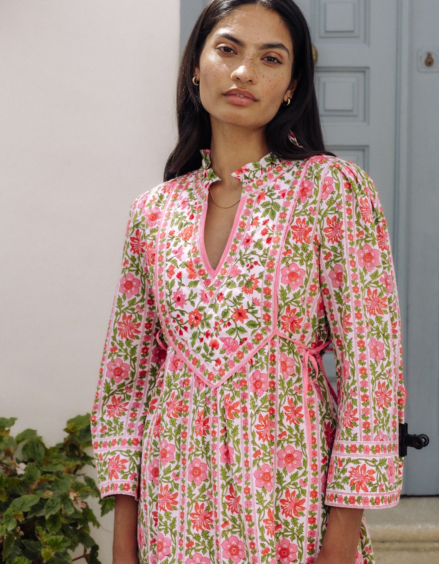 Pink City Prints Peach Meadow Milos Kaftan