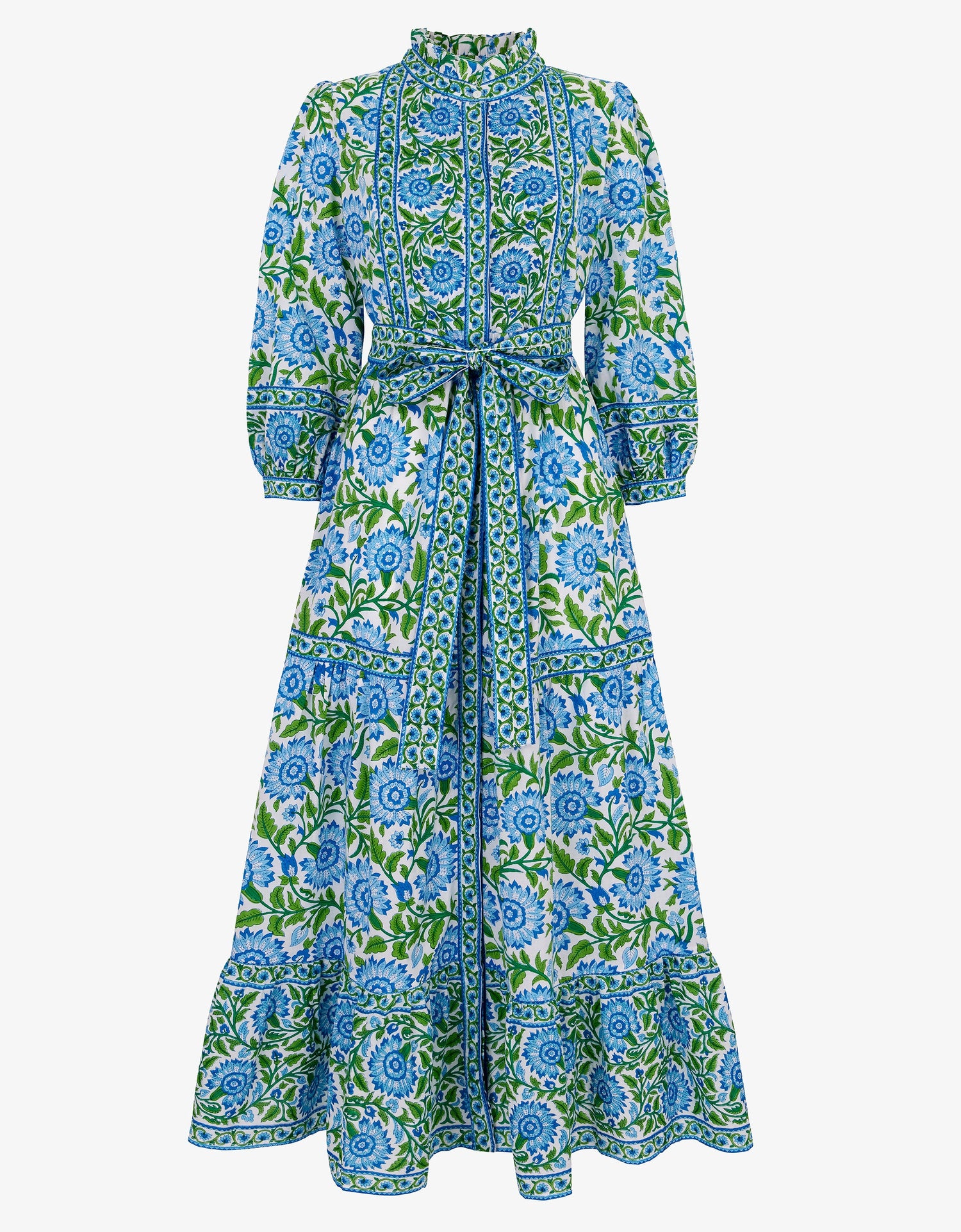 Pink City Prints Peacock Border Kelia Dress