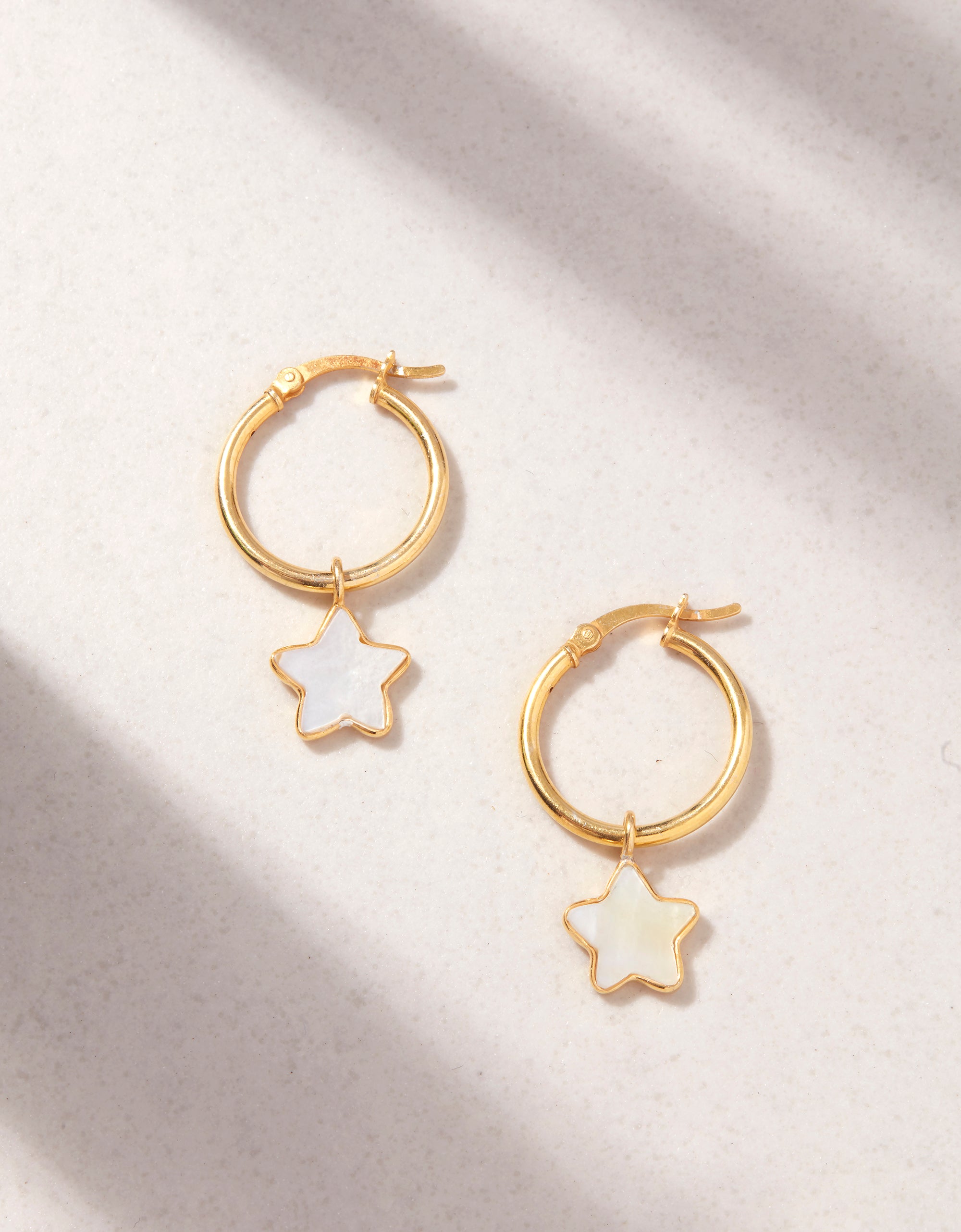 Pink City Prints Pearl Star Earrings