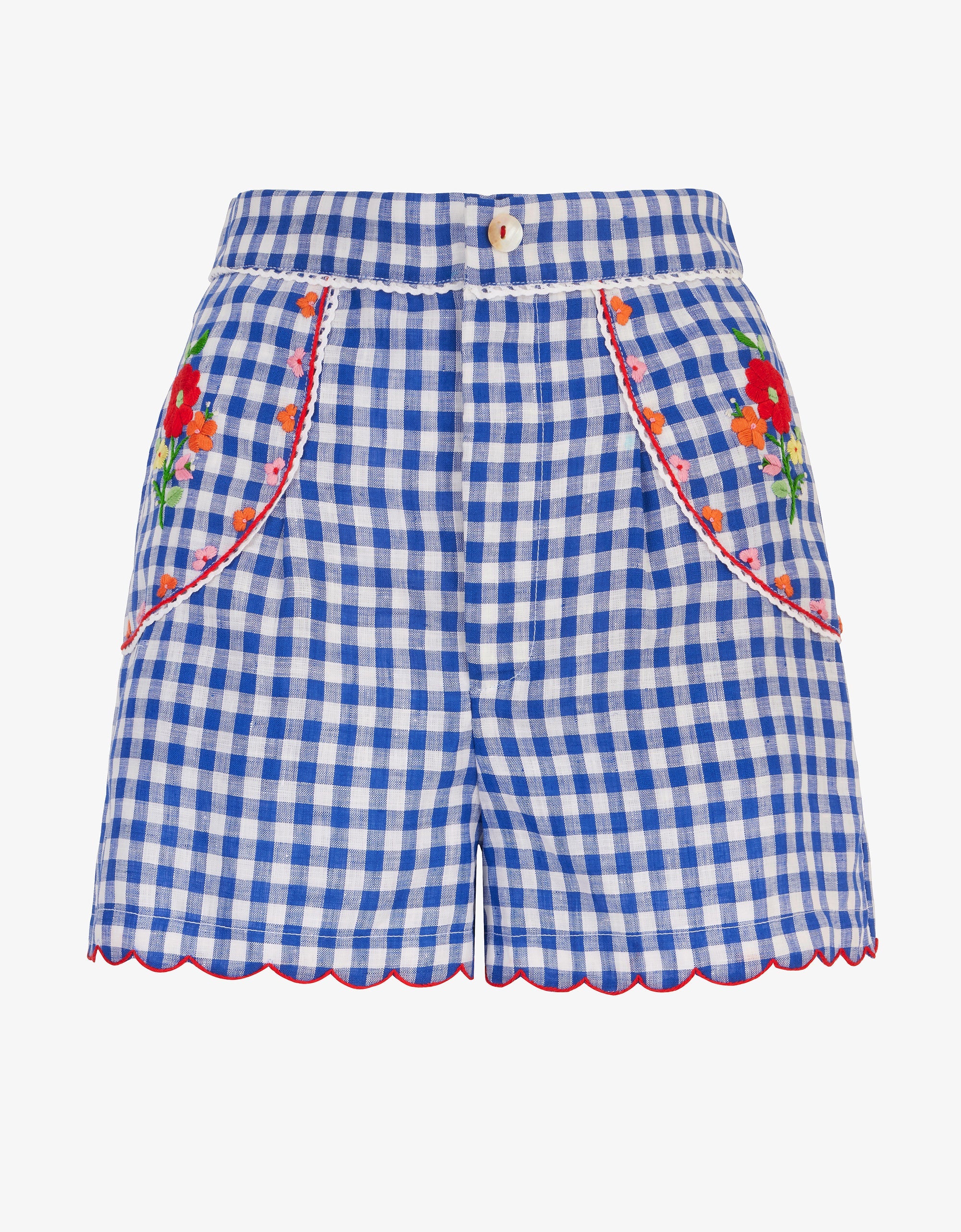 Pink City Prints Picnic Gingham Ava Shorts