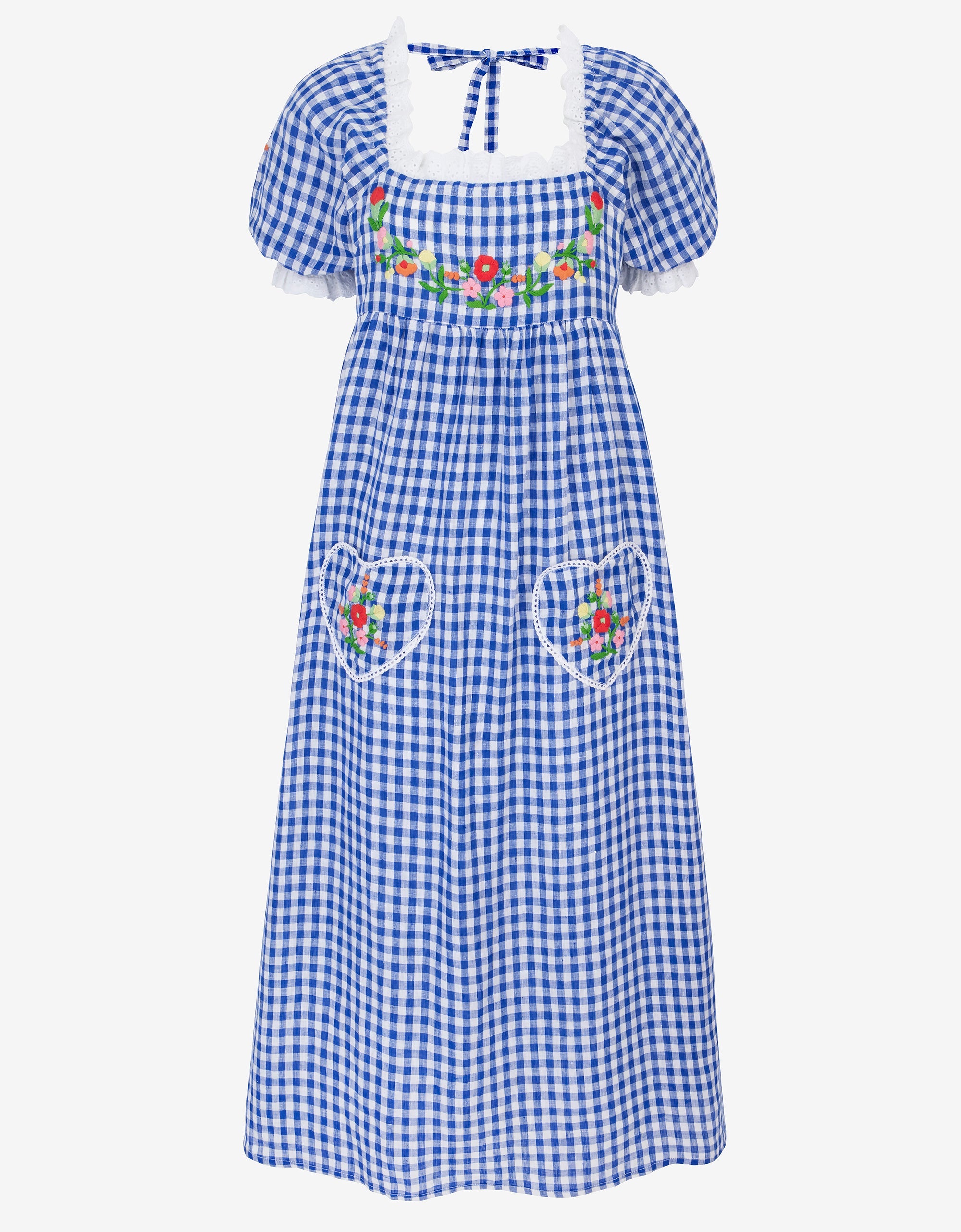 Pink City Prints Picnic Gingham Goa Dress