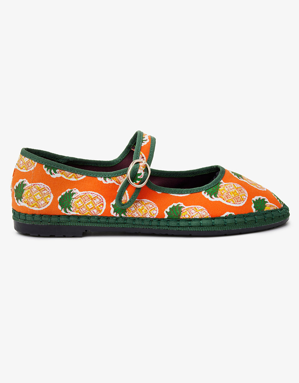 Pink City Prints Pineapple Print Maryjanes