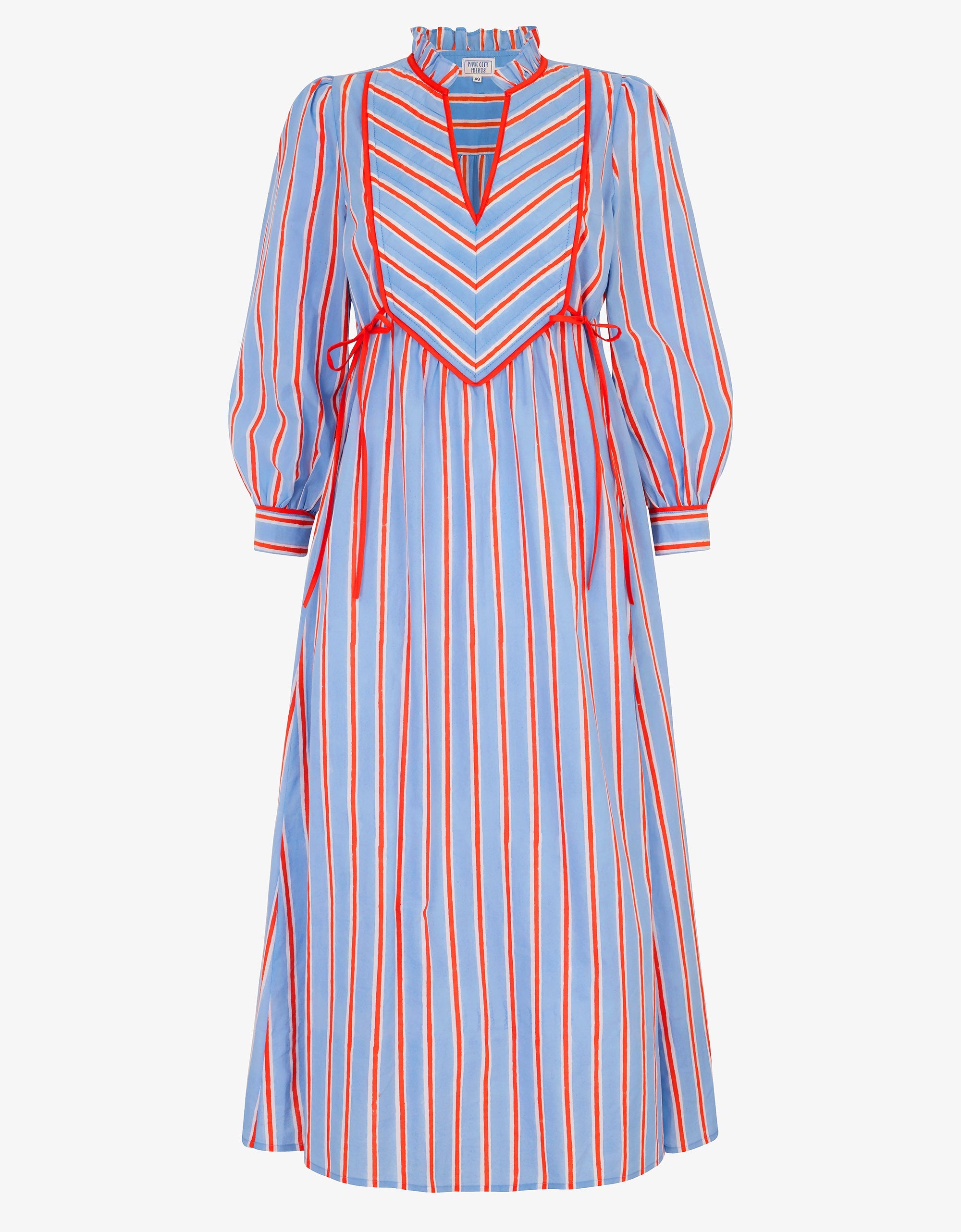 Pink City Prints Poets Stripe Elma Kaftan