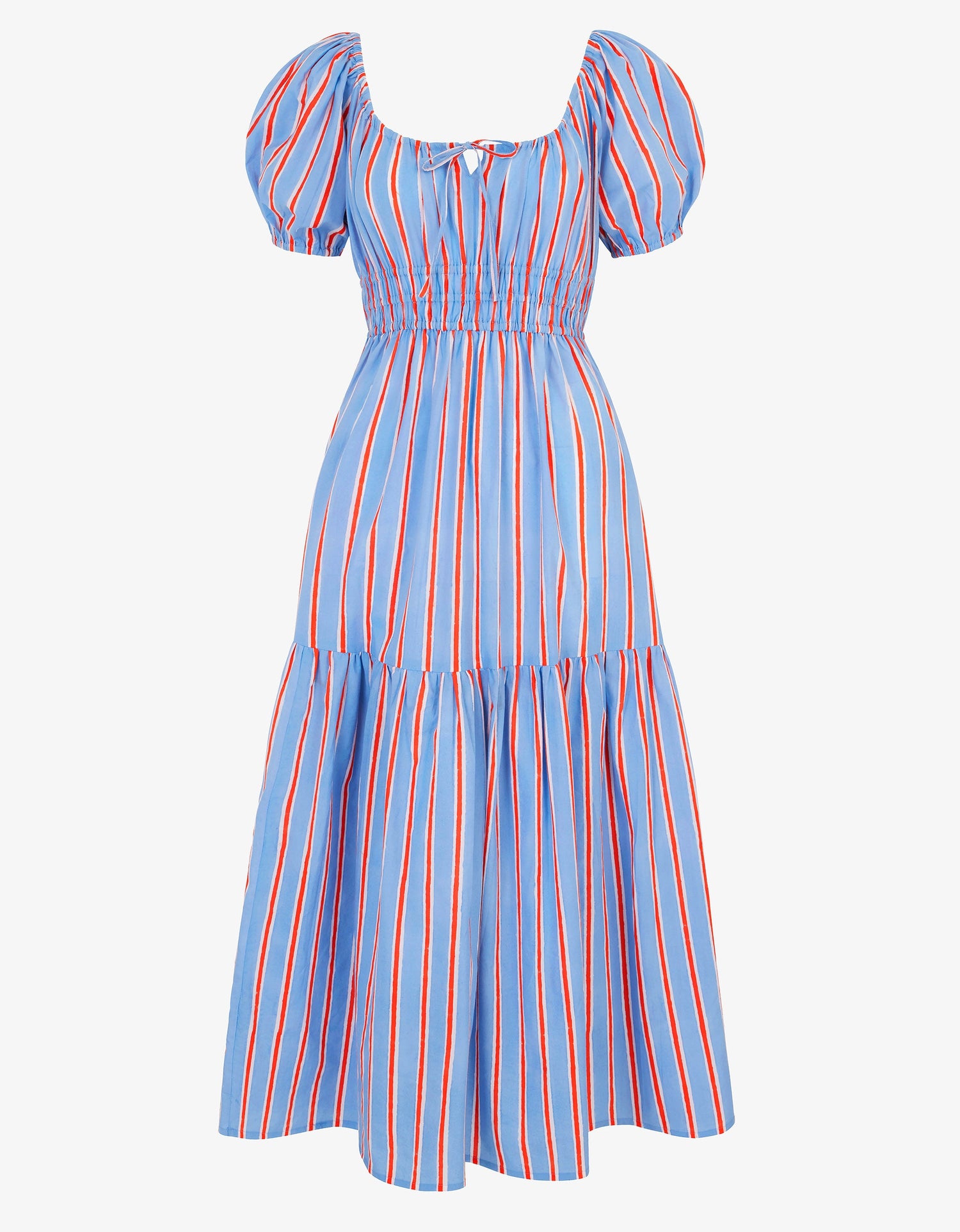 Pink City Prints Poets Stripe Katie Dress