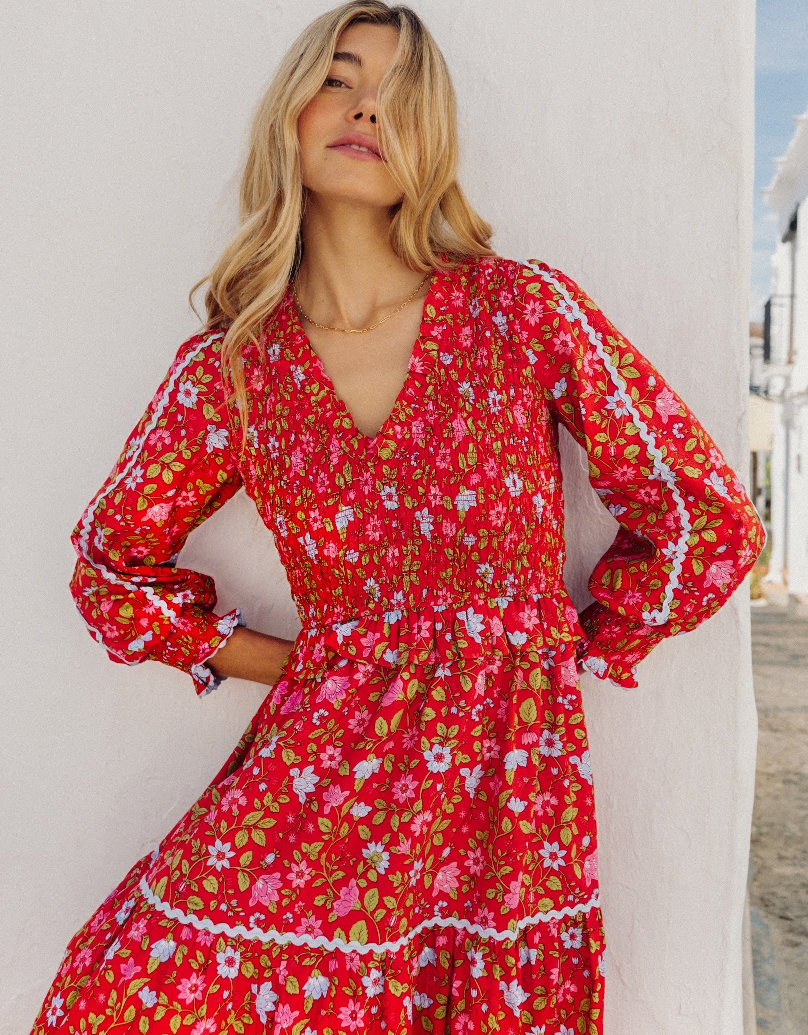 Pink City Prints Poppy Meadow Mia Dress