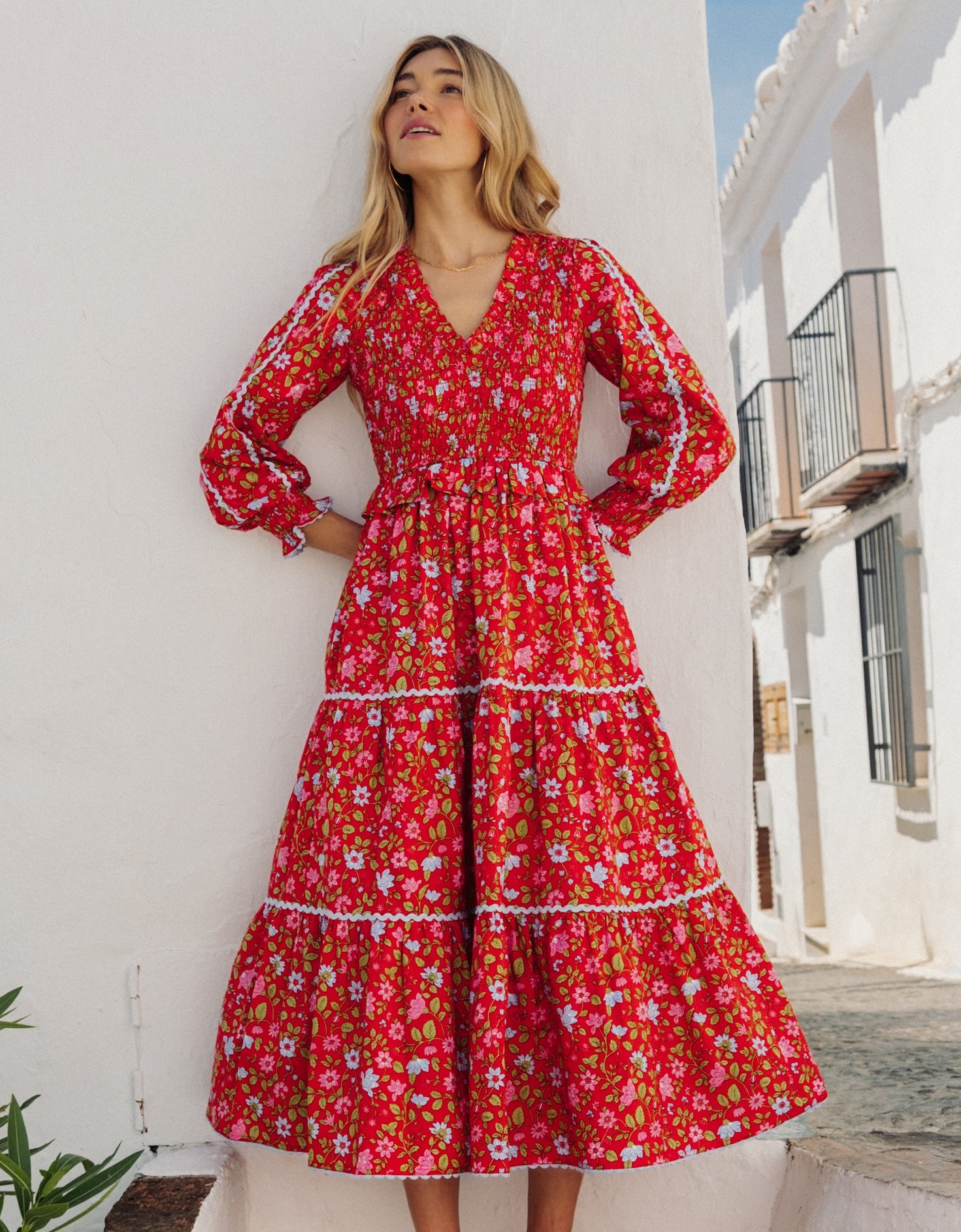 Pink City Prints Poppy Meadow Mia Dress