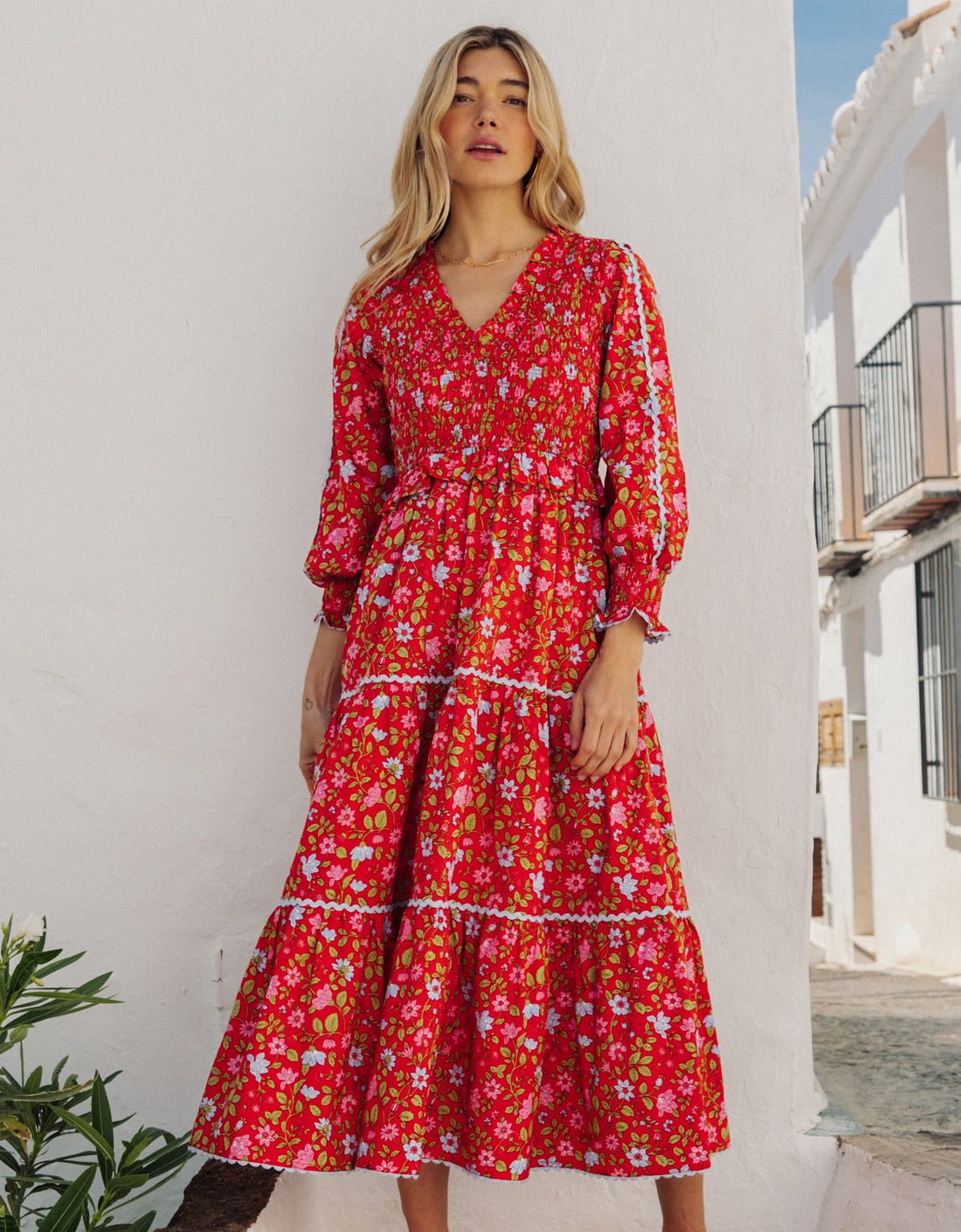 Pink City Prints Poppy Meadow Mia Dress