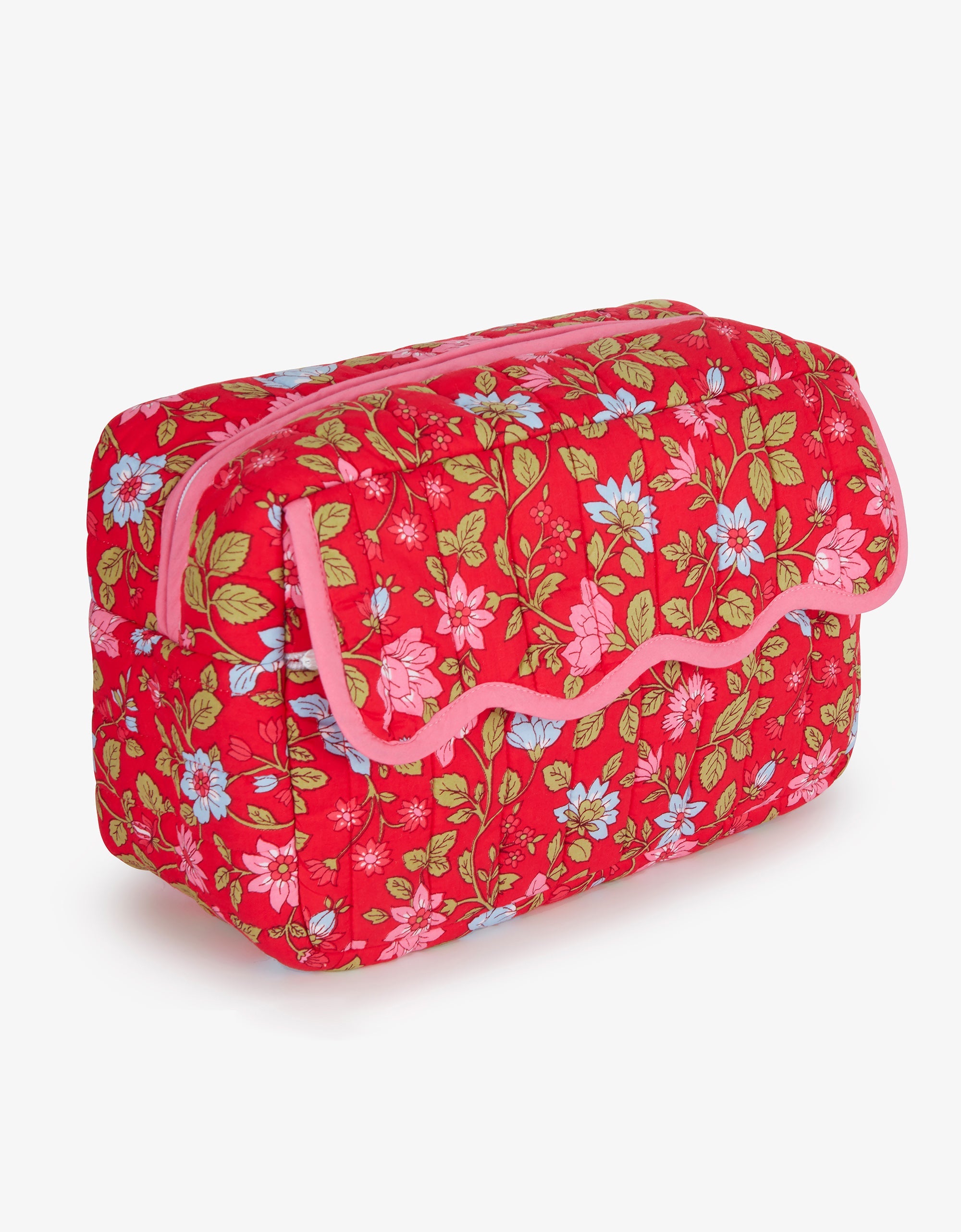 Pink City Prints Poppy Scallop Washbag