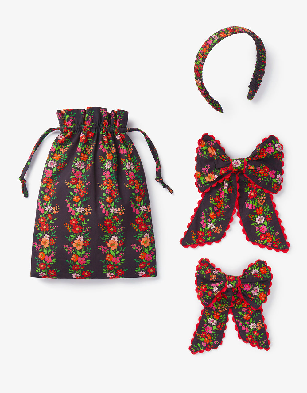 Pink City Prints Psychedelic Nights Bow Set