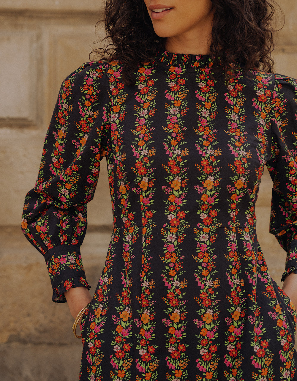 Pink City Prints Psychedelic Nights Petworth Dress