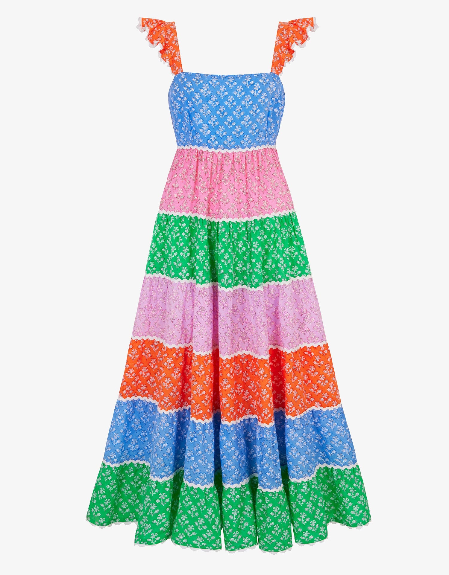 Pink City Prints Rainbow Patchwork Xanthe Dress