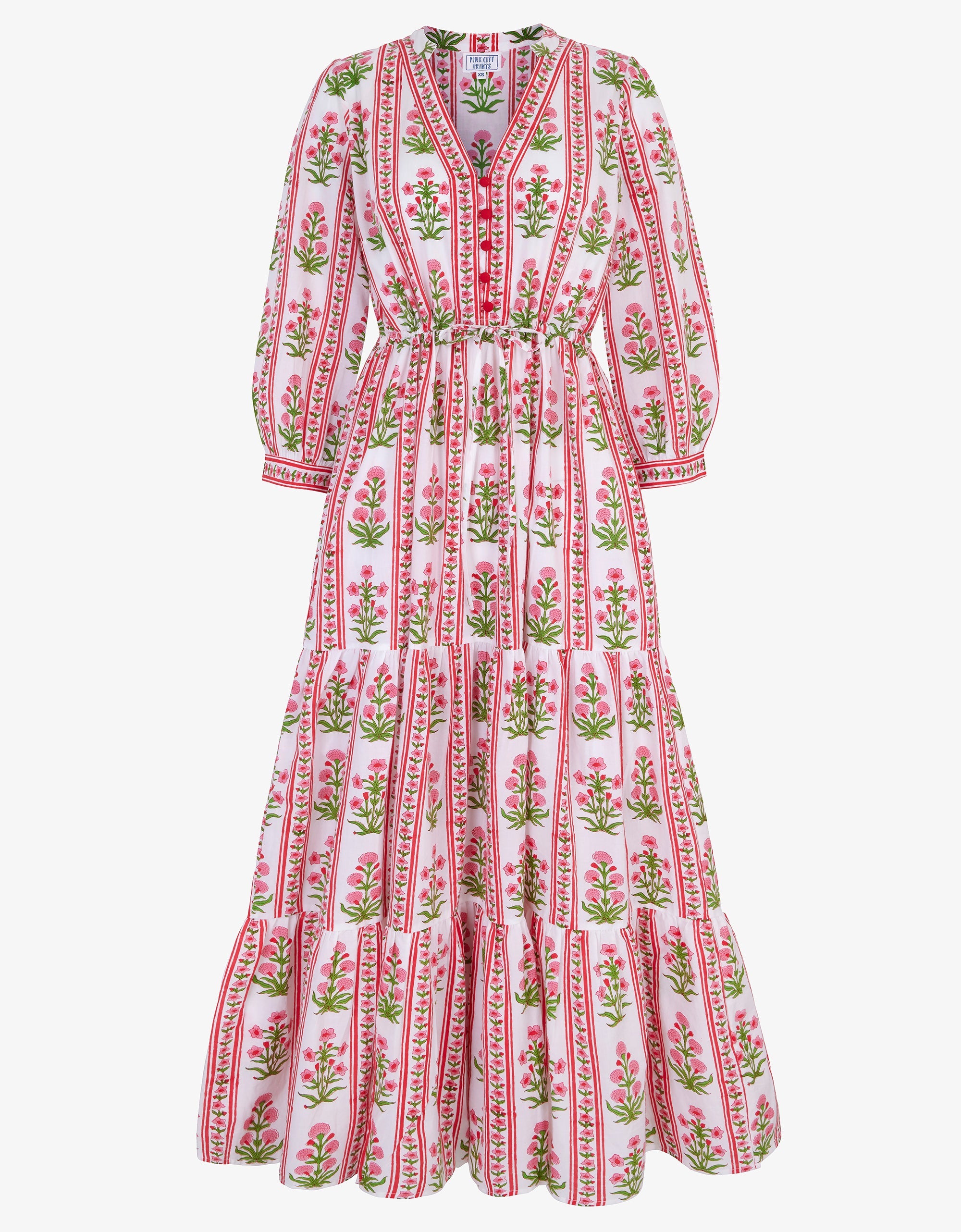 Pink City Prints Ruby Buta Maria Dress