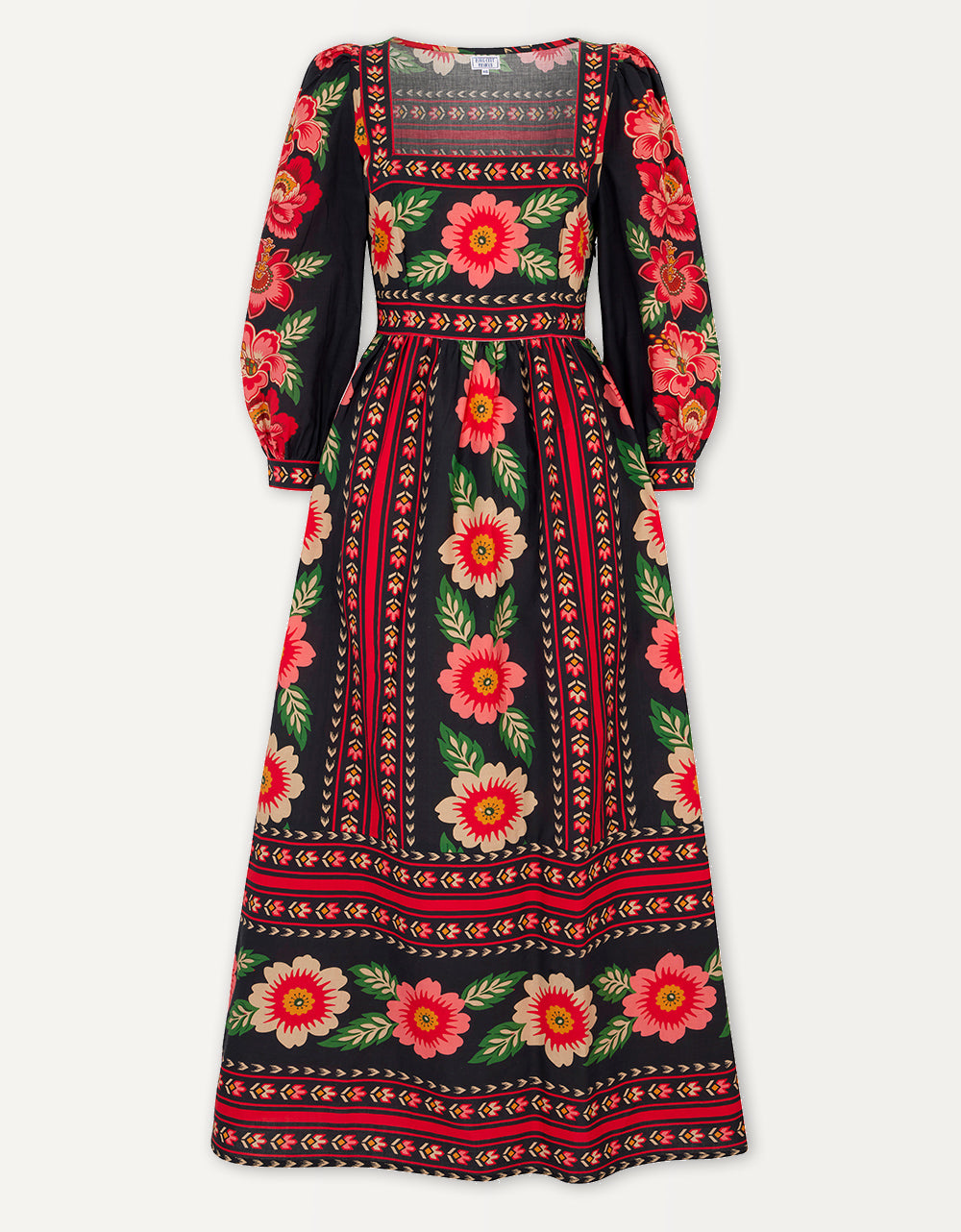 Pink City Prints Scarlet Folk Polly Dress