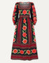 Pink City Prints Scarlet Folk Polly Dress