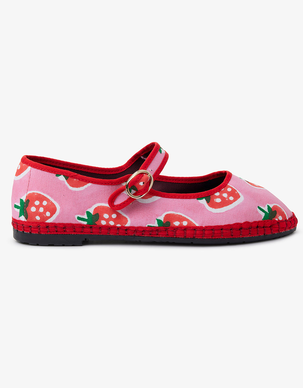 Pink City Prints Strawberry Print Maryjanes