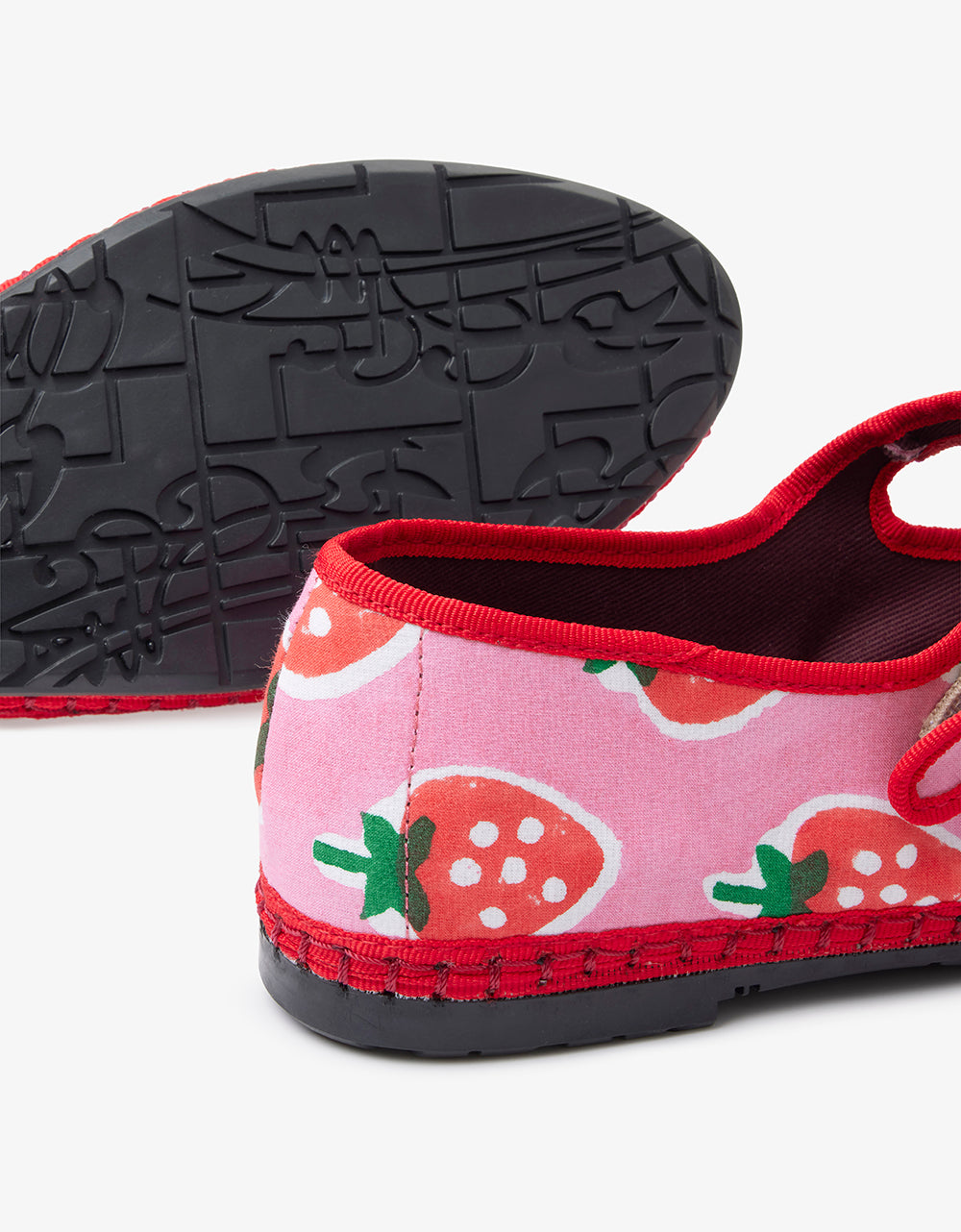 Pink City Prints Strawberry Print Maryjanes