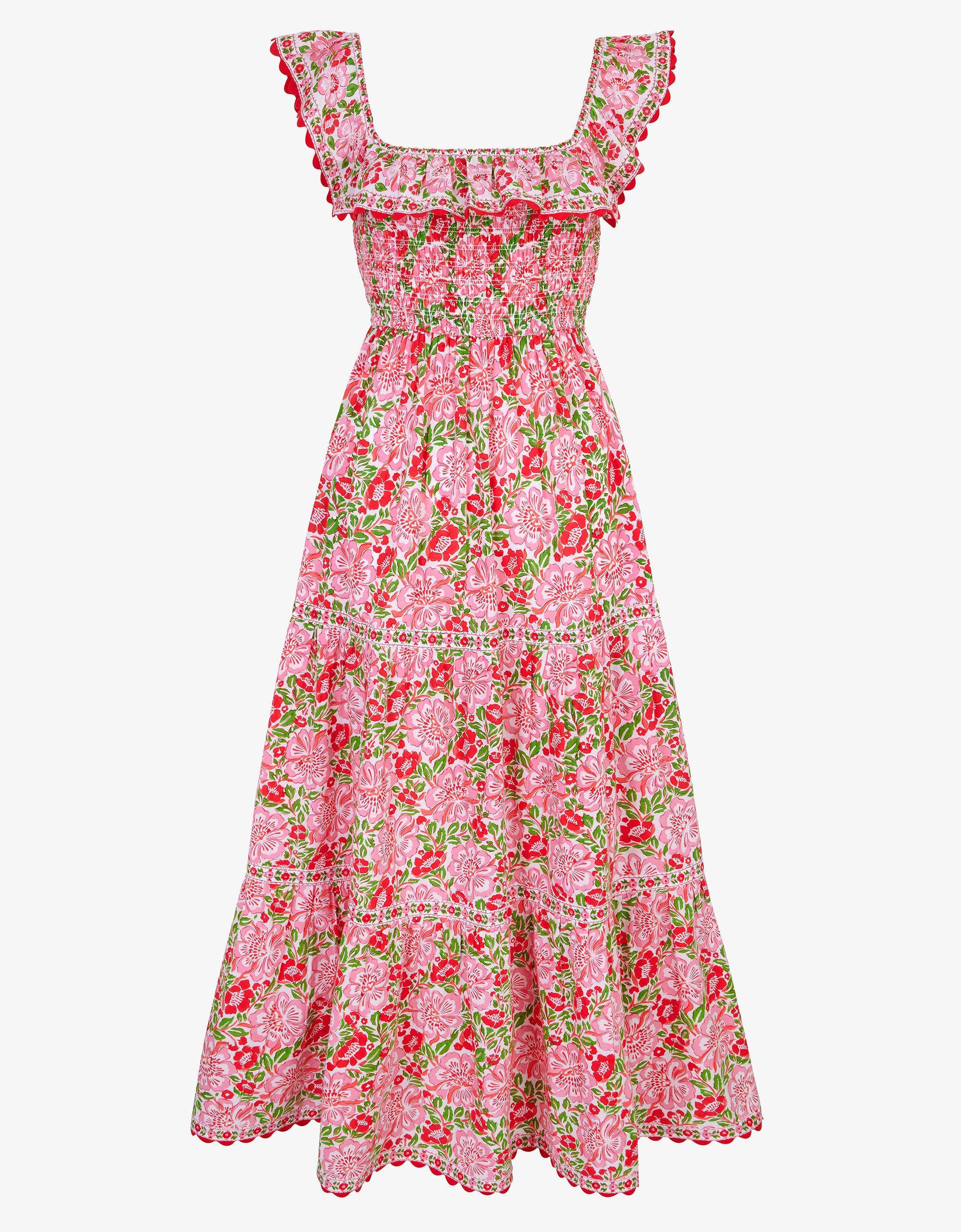 Pink City Prints Sweet Hibiscus Carrie Dress