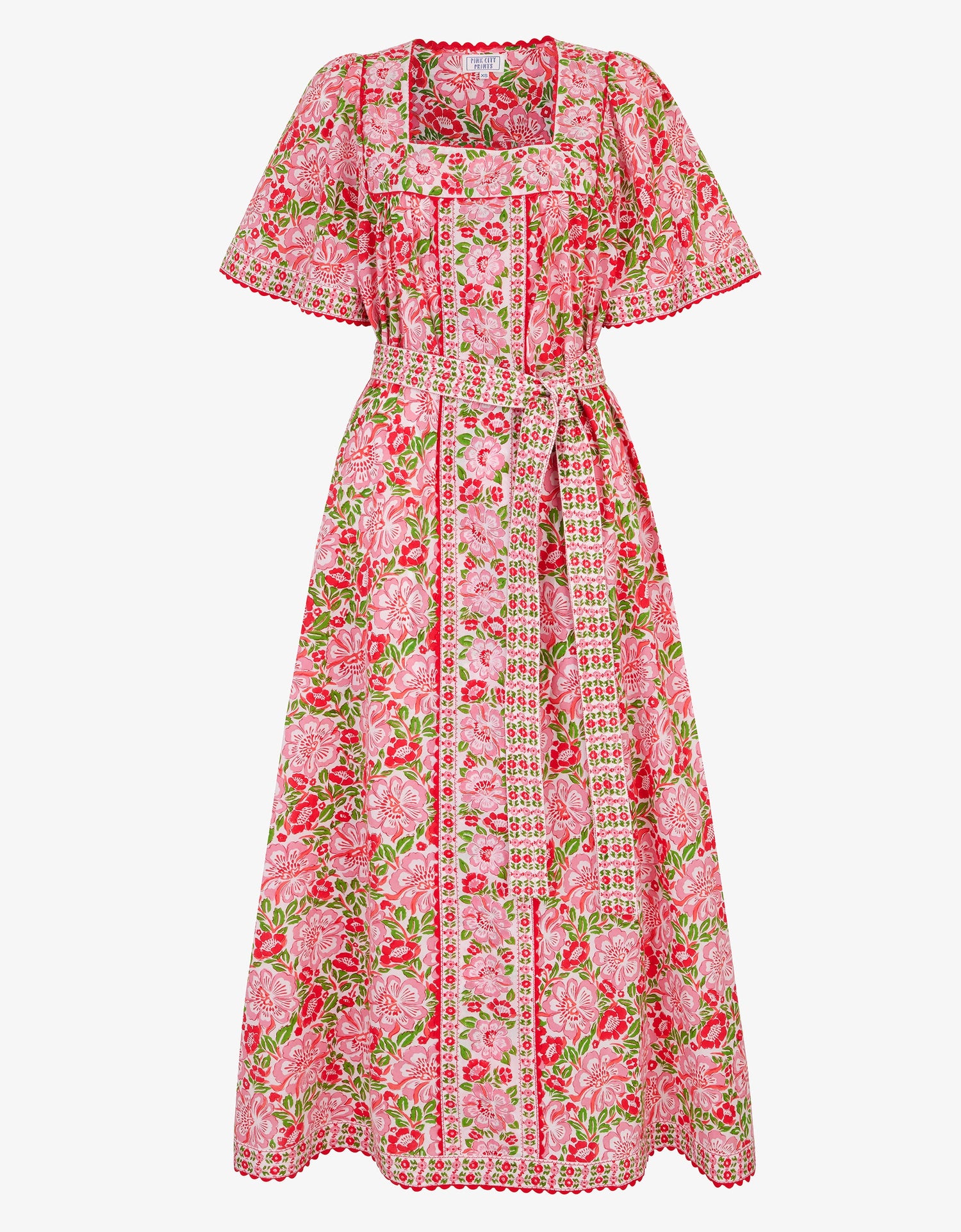 Pink City Prints Sweet Hibiscus Fleur Dress