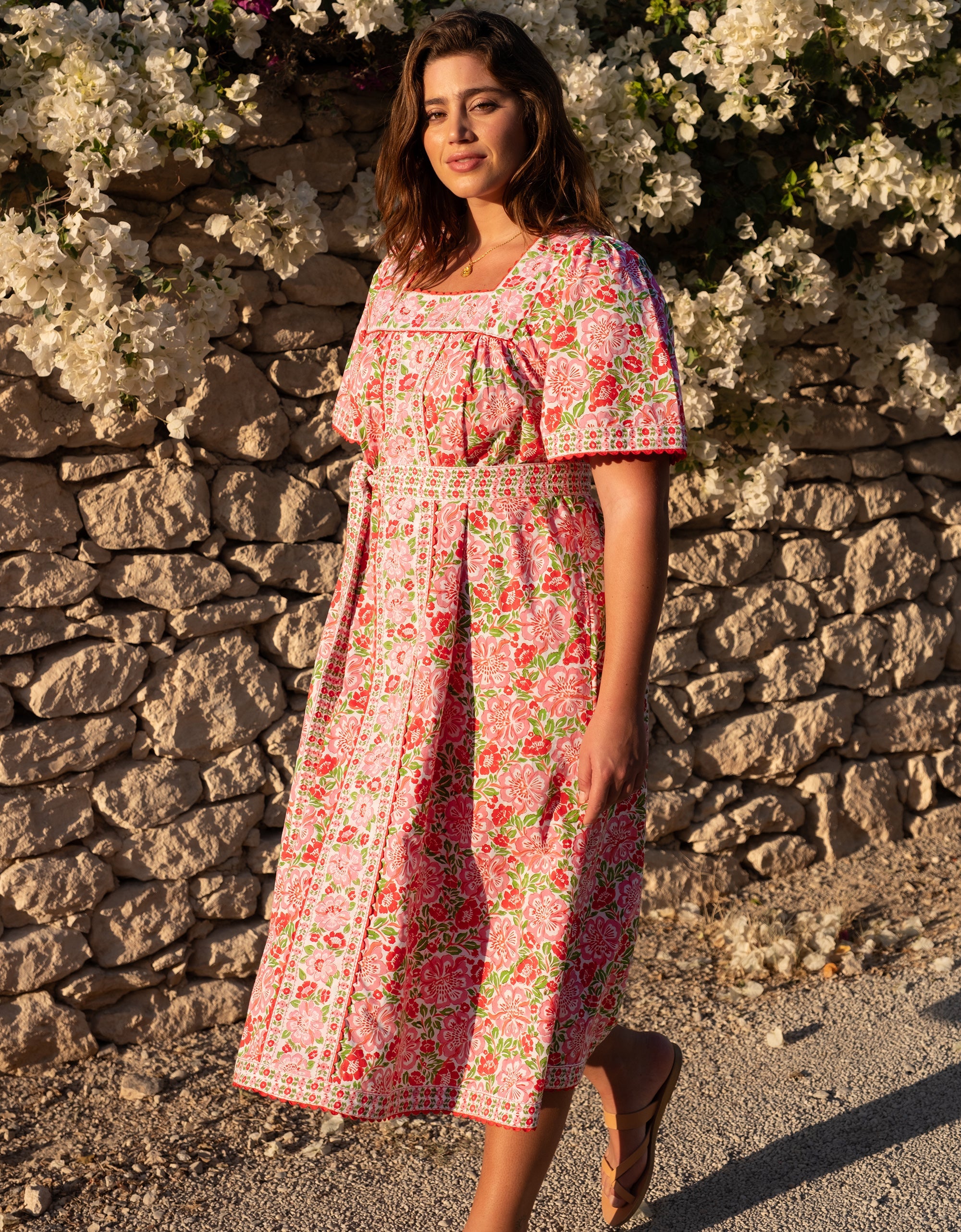 Pink City Prints Sweet Hibiscus Fleur Dress