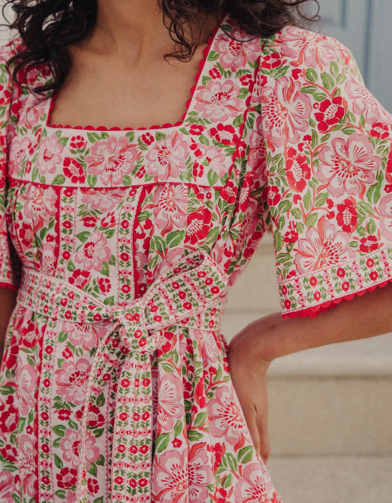 Pink City Prints Sweet Hibiscus Fleur Dress